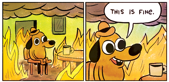 Post 64231 This Is Fine Dog Fire Comic Im N7mp